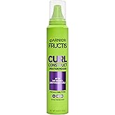Garnier Fructis Curl Construct Creation Mousse, Curl Activator Provides Frizz Control, Long-Lasting Hold, and No Weigh-Down for Curly, Wavy, and Coily Hair, 6.8 oz (Packaging May Vary)