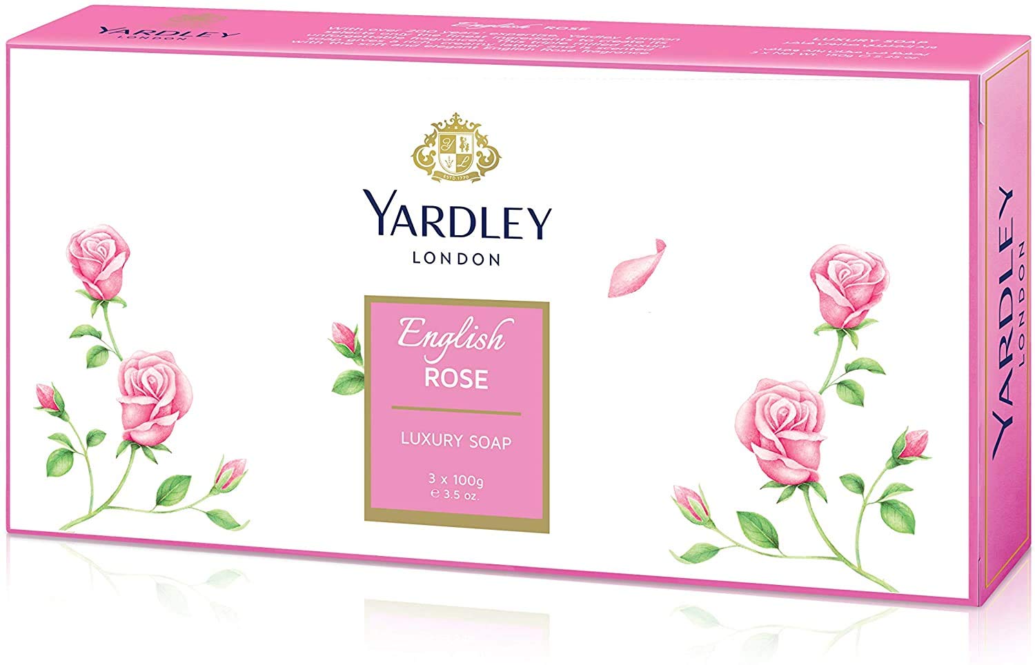 Yardley English Rose Soap Set Trio (3 x 100 g)