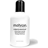 Mehron Makeup Liquid Makeup | Face Paint and Body Paint 4.5 oz (133 ml) (WHITE)