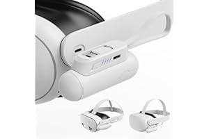 BROKELIT Battery Pack for Meta Quest 3S/3 and Oculus 2, 20W Fast Charging 6000mAh Head Strap Battery Compatible with Oculus Quest 2/3S/3 Accessories, Extra 2-4 Hours VR Playtime