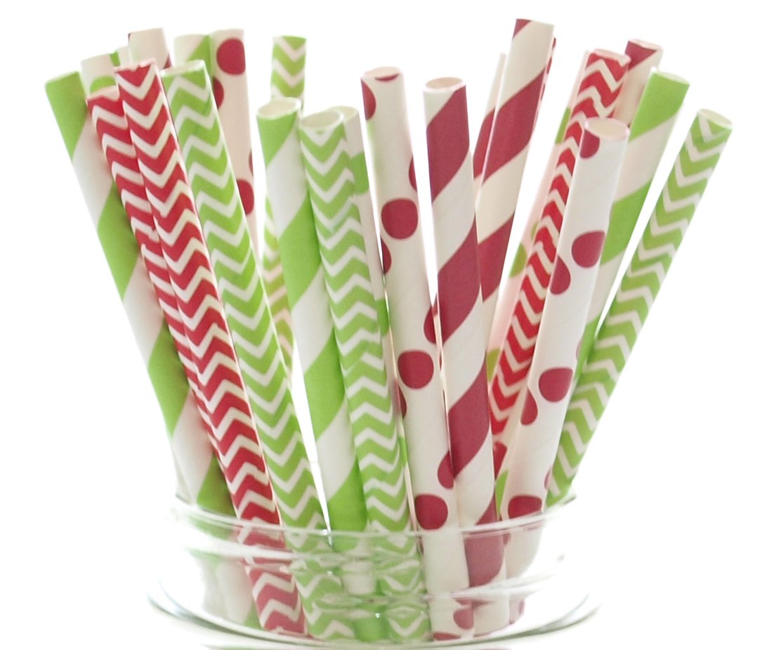 Christmas Paper Coffee Cups with Lids (50Count, White