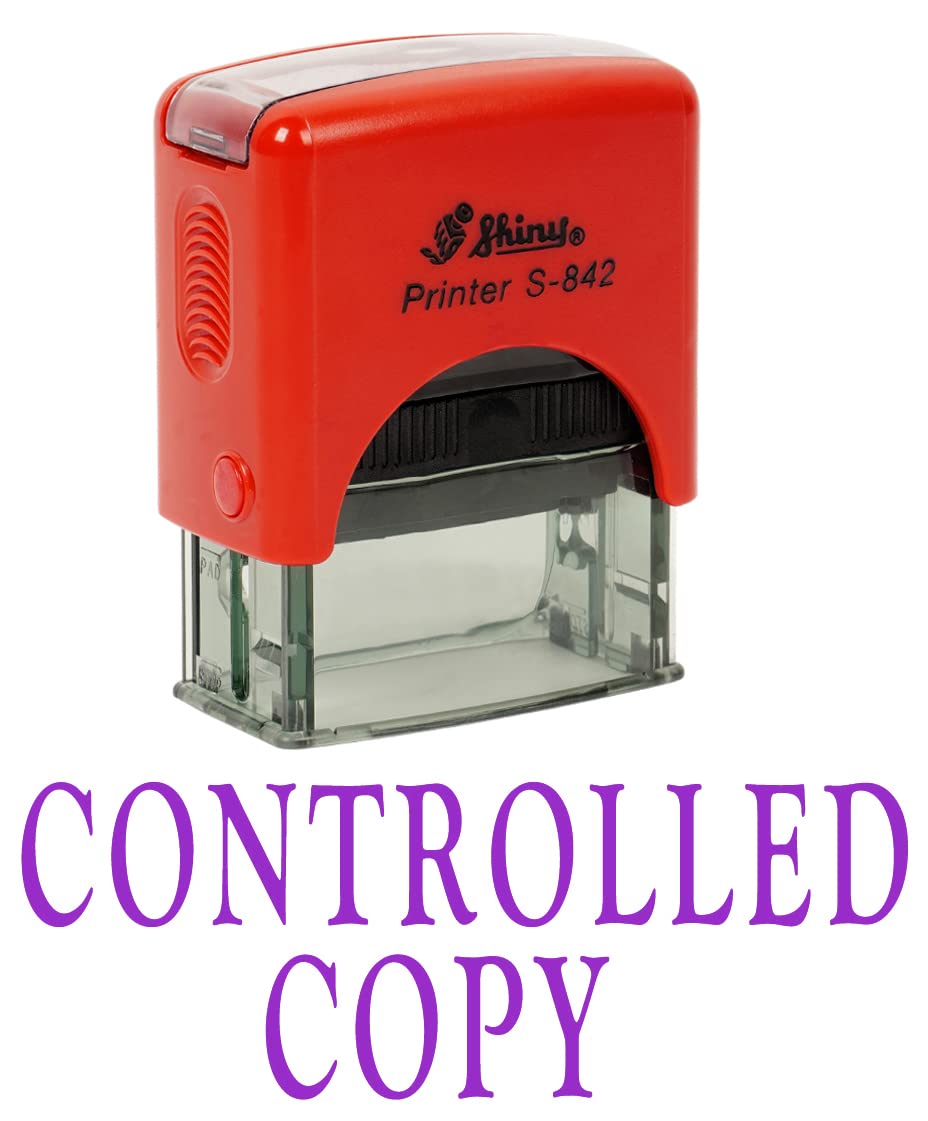 Printtoo Controlled Copy Self Inking Rubber Stamp Office Stationery Custom Shiny Stamp
