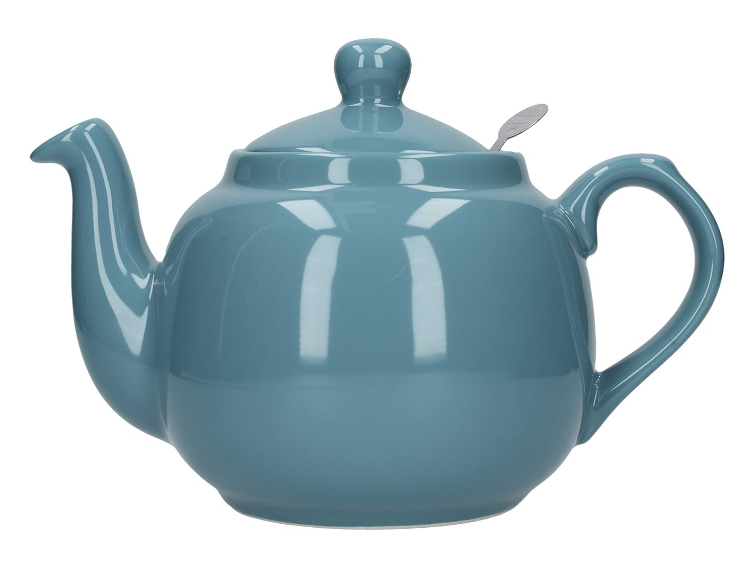 London Pottery Farmhouse Loose Leaf Teapot with Infuser, Ceramic, Aqua