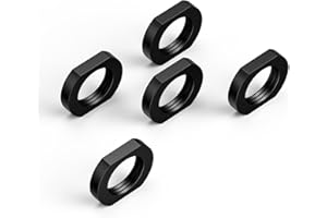 New Journey Essential Jam Nut 1/2x28,5/8x24 Steel Black 5 Pack (1/2x28)