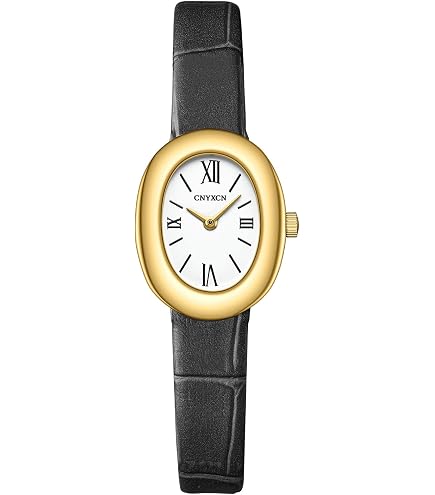 Women\'s Gold Analog Quartz Solid Cavatina Pearl Dial Oval Classic Wrist Watch Amazon.com: Timex Women main image 2