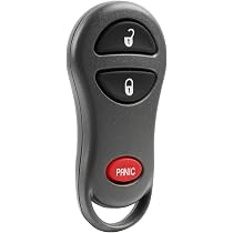 RFC Replacement Case Shell For Jeep Grand Cherokee Key Fob (2009-2015) - 3 Button, Black