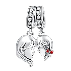 MGIUL Mother-Daughter Love Dangle Charm for Women