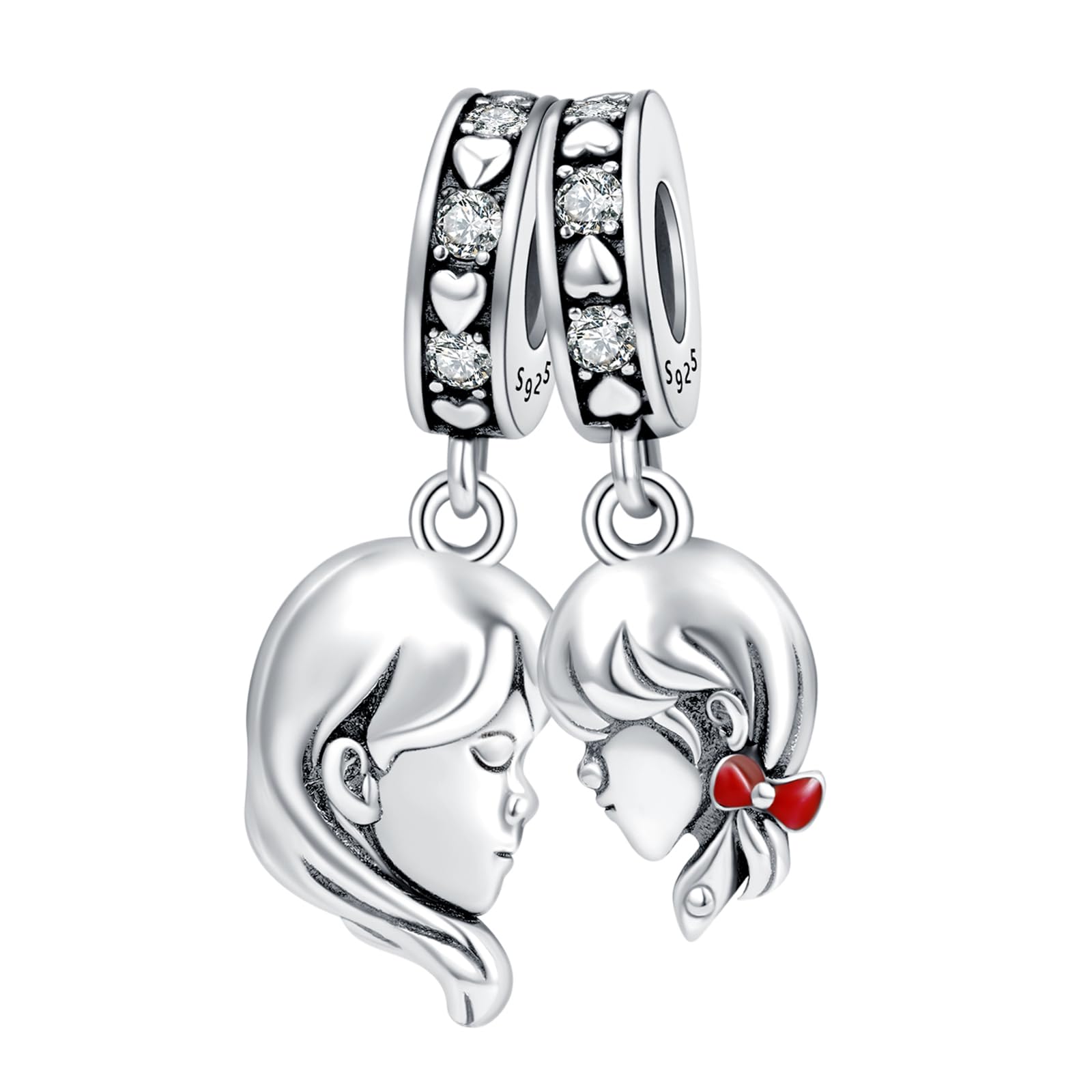 MGIUL Mother-Daughter Love Dangle Charm for Women