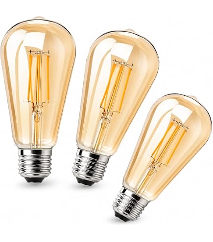Lâmpada de Filamento LED ST64 4W Luz Amarela 2.400K Base E27