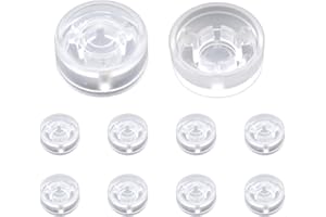 Soundspire 10Pcs Transparent Guitar Pedal Footswitch Toppers, Non-Slip Protective Caps for Multi-Effects Pedals, Sturdy Plastic Switch Covers with Grip