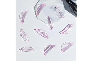 PERMANIA Lash Lift Pads, New Self-Adhesive Super Soft 10 Pcs/5 Sizes Shell Pink Lash Lift Rods Extreme Eyelash Curler