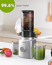 Cold Press Juicer with 8 Juice Bottles