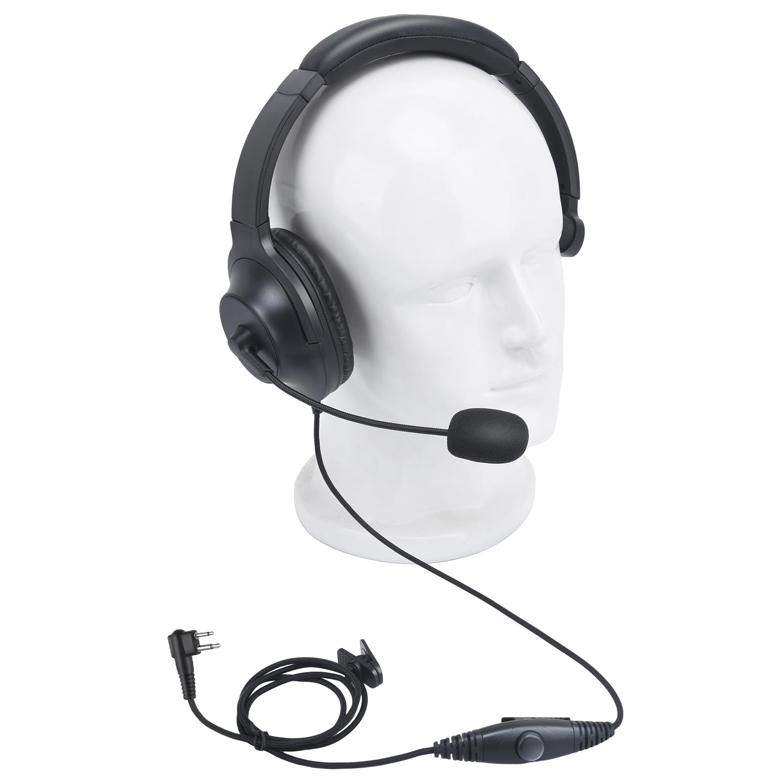 Photo 1 of Pdflie 2 Pin M1 Over Ear Headset Earmuff Headphone Radio Earpiece with Boom Mic Compatible for Motorola BPR40 CLS1110 CLS1410 CP185 CP200 CP200D DLR1020 DLR1060 DTR650 DTR700 RDM2070D RDU4100 Radios