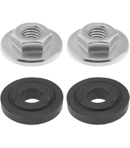 Yakamoz 2-Pack M5/8-11 Quick Release Angle Grinder Lock Nuts – Flange Nuts For Fast Disc Changes, Steel Construction