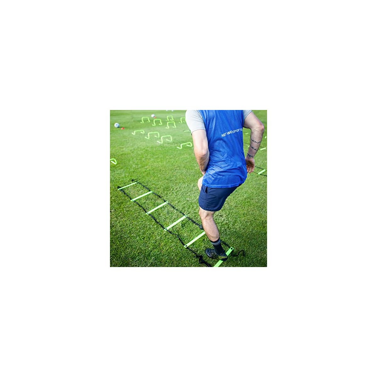 thumbnail image 2 of Cannon Sports Agility Ladder With Adjustable Non-Slip Rungs 2 of 14