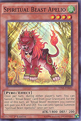 Yu-Gi-Oh! - Spiritual Beast Apelio (THSF-EN025) - The Secret Forces - 1st Edition - Super Rare