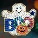 Mill Hill Boo Ghost Beaded Counted Cross Stitch Halloween Ornament Kit 2006 Autumn Harvest MH18-6202