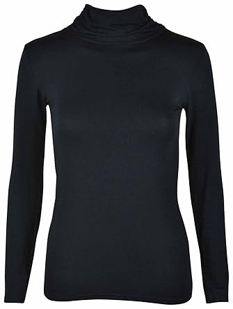 Neu Damen Schlicht Polohemd Langärmelig Damen Stretch Einfaches Top