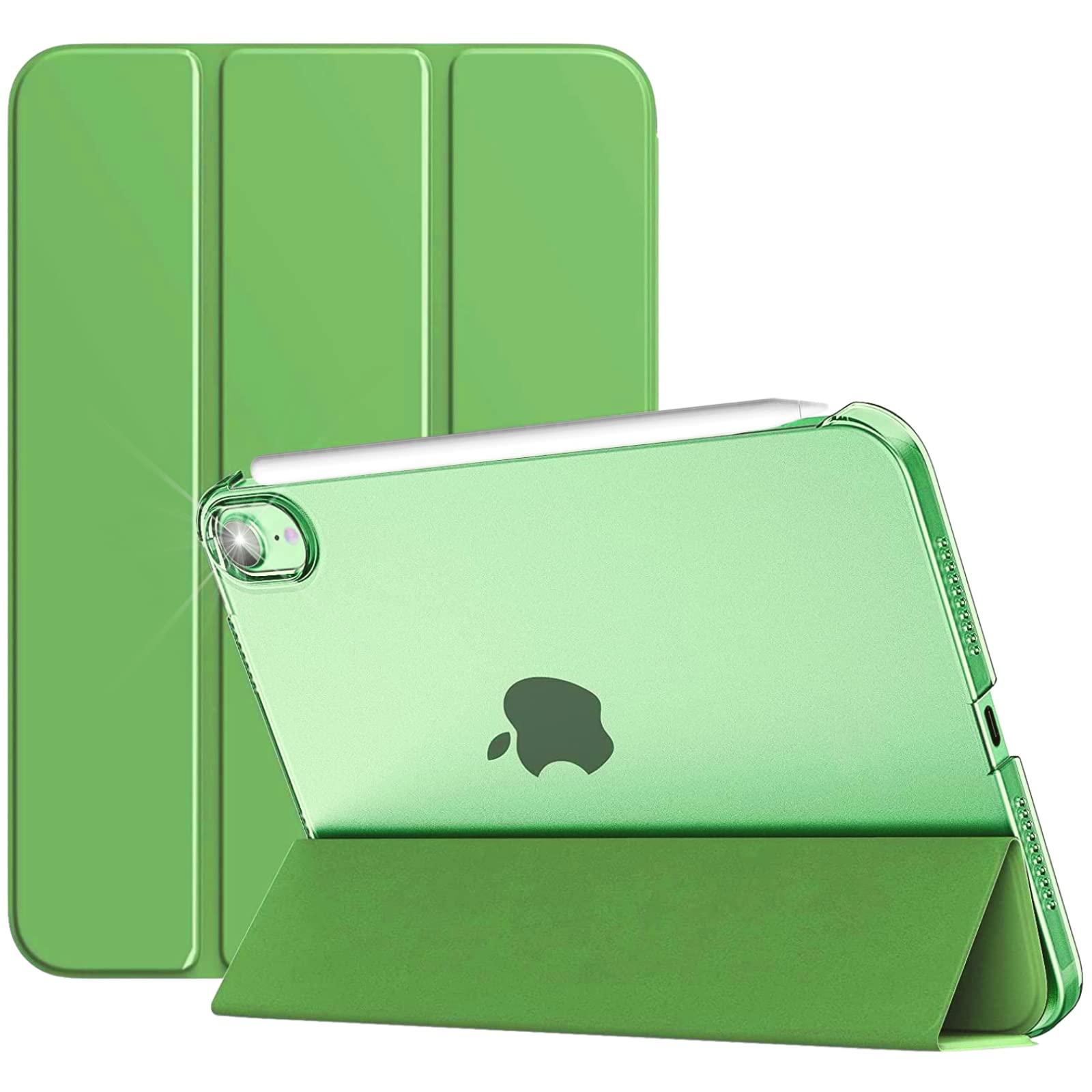 For iPad Mini 7 (A17 Pro, 2024) / Mini 6 (2021) Generation Case, 8.3 inch - Auto Wake/Sleep Cover - Mini 7th / 6th Models: A2993_A2995_A2996_A2567_A2568_A2569 (BrightGreen)