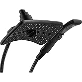 BRIGHT SHOWERS High Pressure Shower Head with Handheld, Oil Rubbed Bronze Dual Showerhead Combo with Rainfall Spray, Detachable Hand Held Shower, 60" Stainless Steel Hose