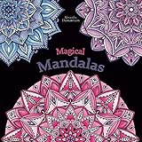 Magical Mandalas: Colour in and relax; a colouring book for adults with black background (stress reduction) by Alexandra Dannenmann