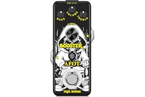 AFOT Mini Booster Guitar Effect Pedal,True Gain Booster,Micro Clean Boost Pedal for Electric Guitar Pure Clean Mini Booster Pedals Mini Size True Bypass