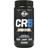 PMD Sports CR5 Professional Creatine Complex - Improved Recovery, Reduce Soreness, Lean Muscle Mass Gainer - Power 5 Creatine Blend for Strength, Endurance, and Recovery (240 Creatine Capsules)