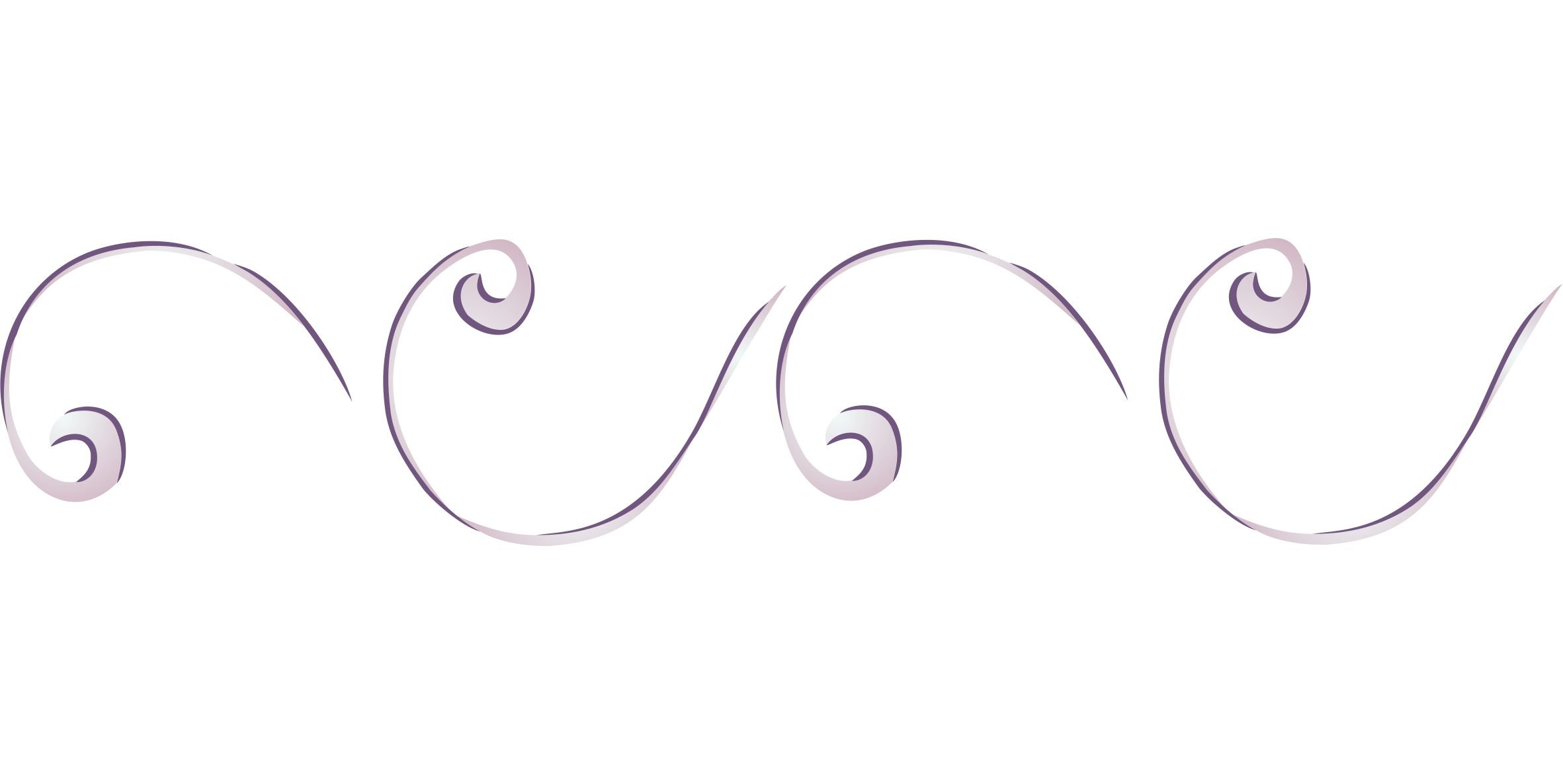 Scroll Border Stencil - 33.5 x 12.5cm (M) - Reusable 1920s Art Nouveau Decorative Wall Stencils for Painting