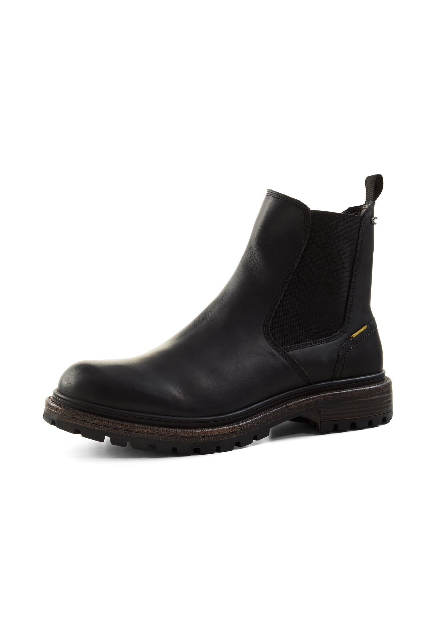 camel active Herren Chelsea Boot aus Echtleder Schwarz, menswear-43 3