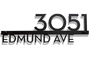 304 Stainless Steel Modern House Number for Outside, Address Number Plaque, Custom House Sign