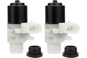 JERBOR Truck Windshield Wiper Washer Fluid Pump, Fits for Kenworth T680 T880 and Fits for Peterbilt 367 378 382 384 385 386 387 388 389 579, OEM# 104307 T4695001 104252 HLK7046 (2 PCS)