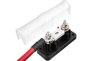 Spartan Power 400 Amp ANL Fuse & Holder Kit with 12 Inch 4/0 AWG Cable - Made in America