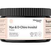 Myo-Inositol &amp; D-Chiro Inositol Supplement Powder for Women | Hormonal Balance &amp; Healthy Ovarian Function Support | Vitamin B8 | Great Alternative to Capsules | 40:1 Ratio | 30 Servings