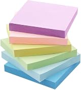 Early Buy Sticky Notes 6 Pack 100 Sheets Pad 3 x 3 Inches 6 Candy Colors