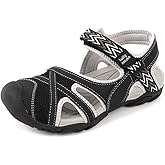 Luffymomo Womens Hiking Outdoor Sandals Sport Athtletic Beach Sandals with Closed Toe