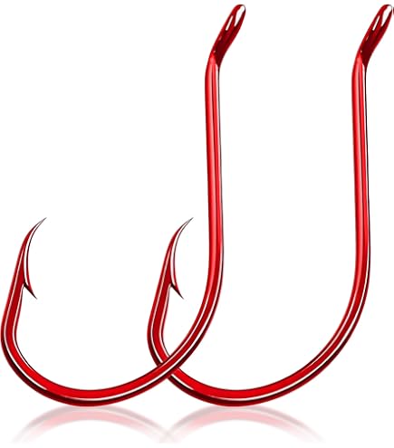 Circle Hooks Saltwater Fishing Hooks, 100pcs Offset Octopus Circle