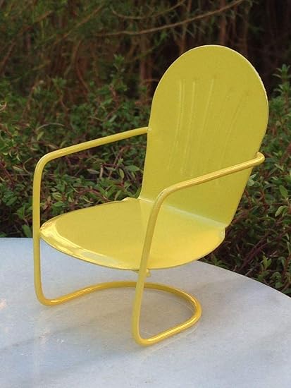 yellow glider chair