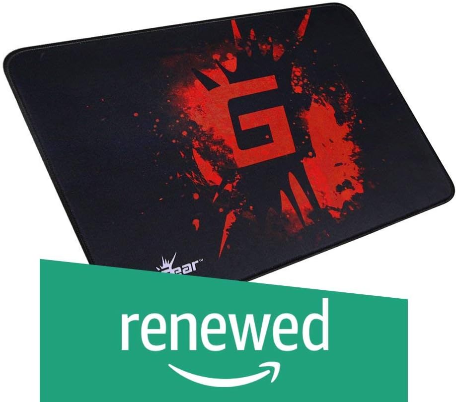(Refurbished) Redgear MP35 Control-Type Gaming Mousepad (Black/Red)