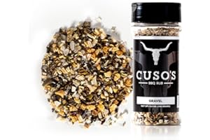 Cuso Cuts Great Tasting Gravel BBQ Seasoning Rub - Contains All Natural Ingredients - Spices & Rubs for Grill, BBQ & Marinade - Best BBQ Rubs for Smoking - 1 Count BBQ Rub Seasoning