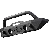 Tyger Auto TG-BP6J70078 Tyger FURY Stubby Front Bumper w/Winch Plate Compatible with 2007-2026 Jeep Wrangler JK/JL; 2020-2026 Gladiator | Textured Black