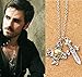 Silver Tone Alloy Charm & Metal Chain Sword & Skull Pendant Necklace