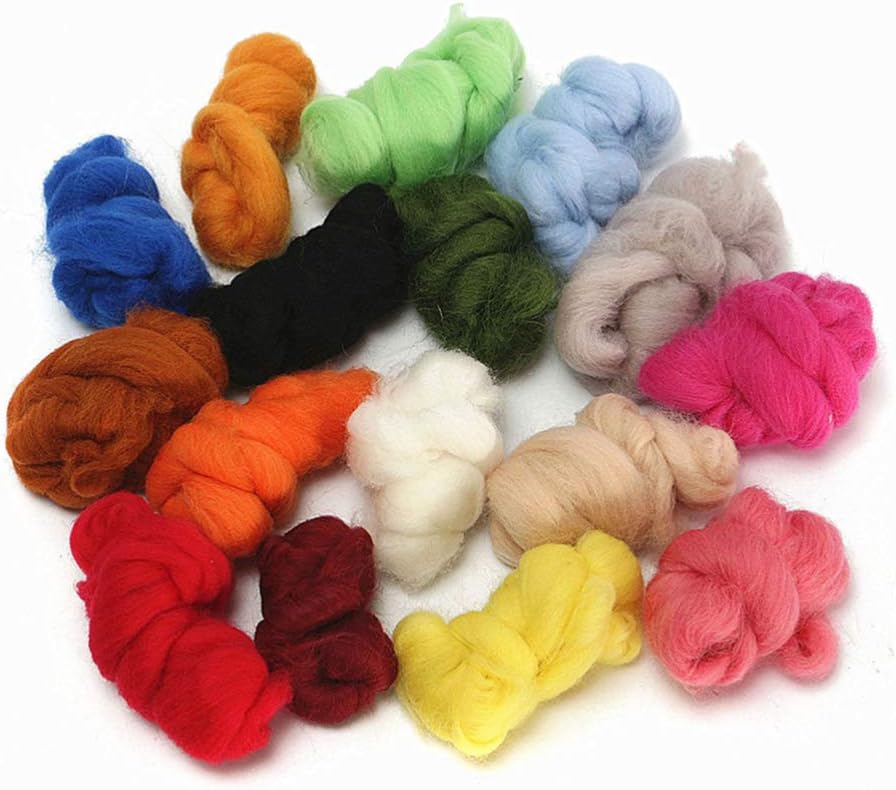 Artibetter 36Pcs Needle Felting Kit Wool Felt Tools Wool Roving Felt Creative Soft Flocking Balls Wool DIY Wool Felt Crafts Making - Image 4
