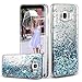 Galaxy S8 Case,Soundmounds Galaxy S8 Glitter Flowing Liquid Floating Fashion Bling Case Cover for Samsung Galaxy S8. (Purple)