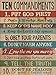Ten Commandments Contemporary Design 12x16 Wall Plaque