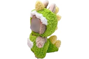 GRILLGAUGE Clothes for Labubu, Outfit for Labubus, Dinosaur Clothes for Labubu Doll, Personality Adorable Dolls Clothes Accessories (No Doll) (Green)