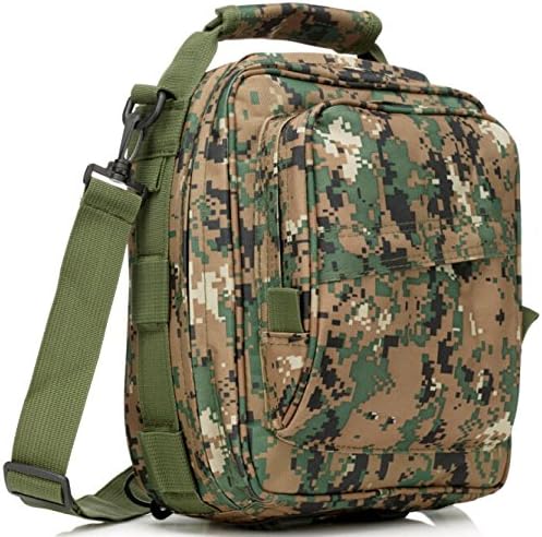 NB-24 Small Tactical Bag with Strap for Gun Storage, Hiking, Tactical, Camping (Digital Camo)