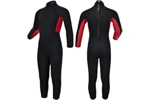 REALON Kids Shorty Wetsuit 3mm Neoprene Boys Girls Thermal Wet Suit, Front or Back Zip Toddler Youth 2mm Child Swimsuit Swim Lessons Warm for Jet Skiing Diving Surfing Water Sprot