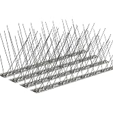 Bird Spikes 304 Stainless Steel for Small Bird, Crows and Woodpeckers, Durable Bird Spikes Arrow Pigeon Spikes Fence Kit Away, 25.98 Feet(7.92m) 