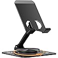 Ceecysaa 360 Rotating Cell Phone Stand, Adjustable Cell Phone Stand for Desk, Foldable Desktop Cell Phone Holder Accessories,