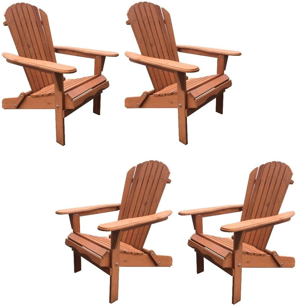 Amazon Com W Home Oceanic Adirondack Chair Standard Walnut Furniture Decor